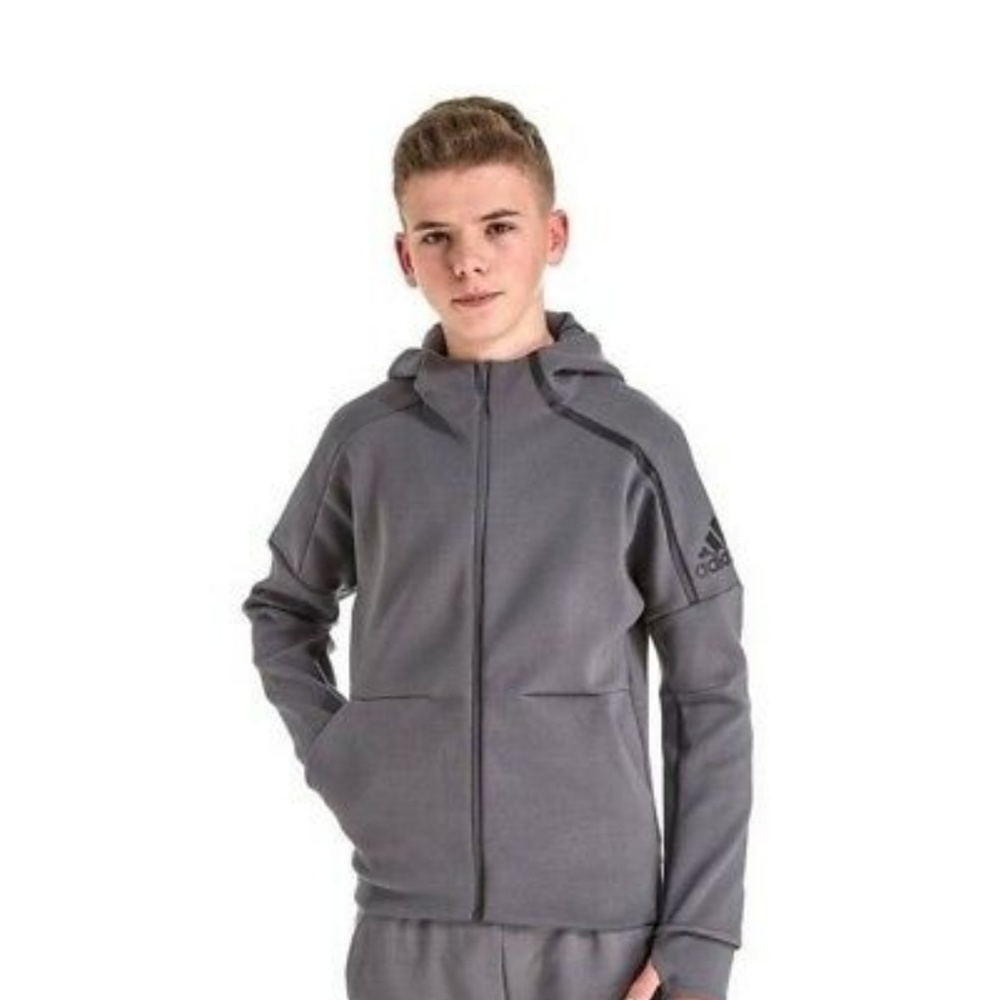 Adidaa Boys Boy's ZNE 2.0 HD Hoodie - Charcoal